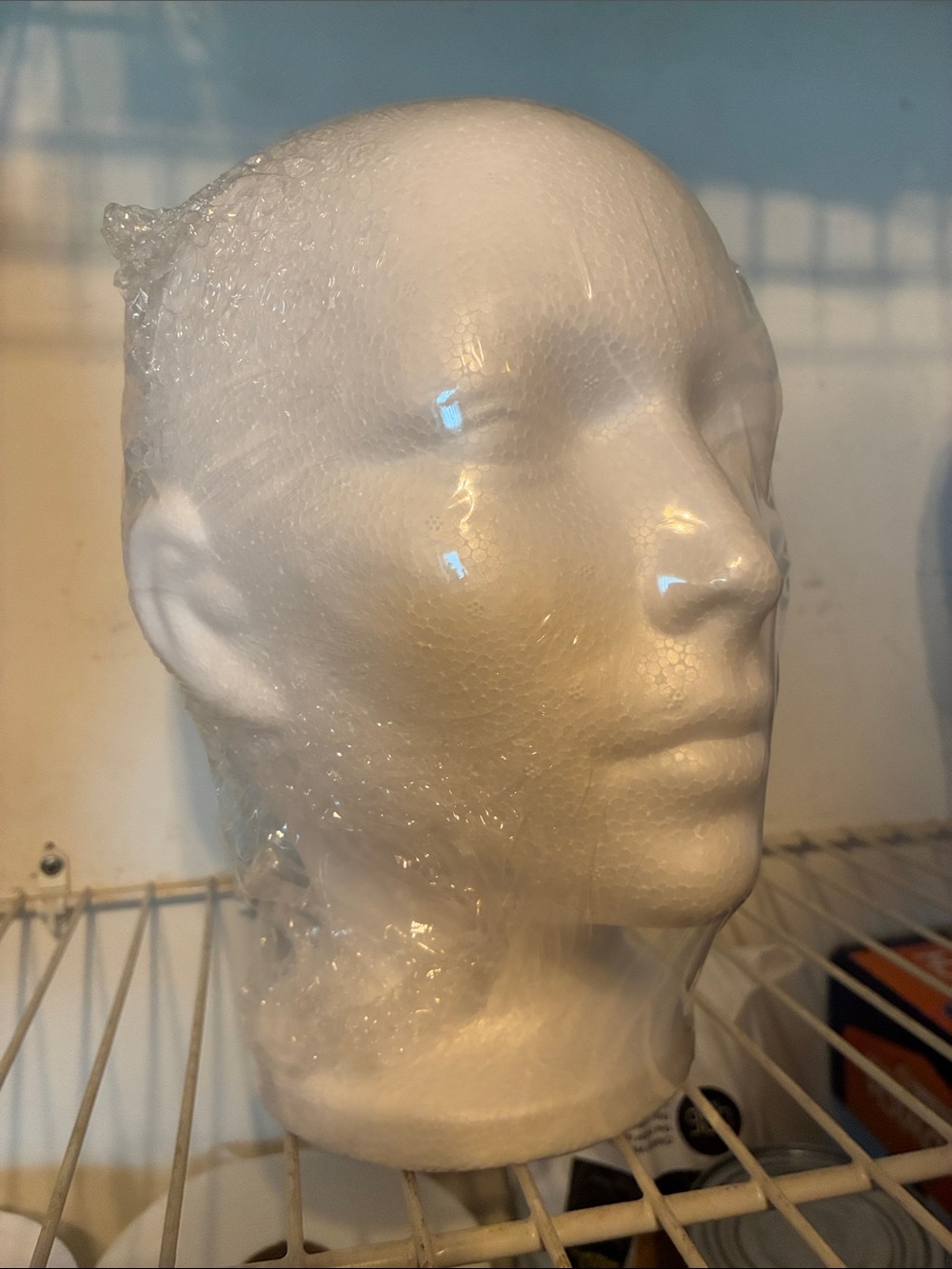 🆕White Foam Styrofoam Child Mannequin Head
